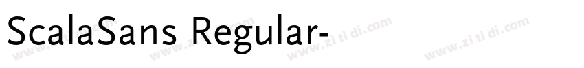 ScalaSans Regular字体转换